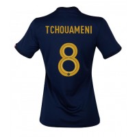 Koszulka piłkarska Francja Aurelien Tchouameni #8 Strój Domowy dla kobiety MŚ 2022 tanio Krótki Rękaw